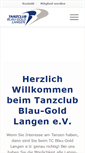 Mobile Screenshot of blaugold-langen.de